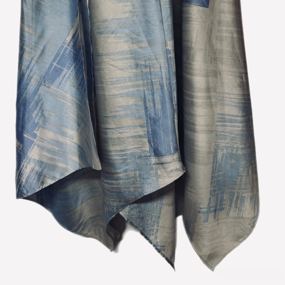 Halston Heritage Abstract Brushstroke Slip Dress Size L - Picture 7 of 8